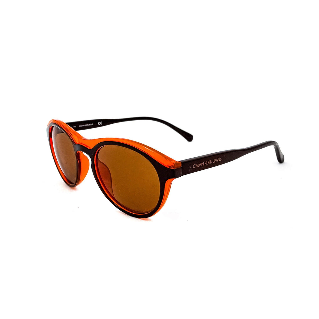 Round Shaped Sunglasses in Orange and Brown