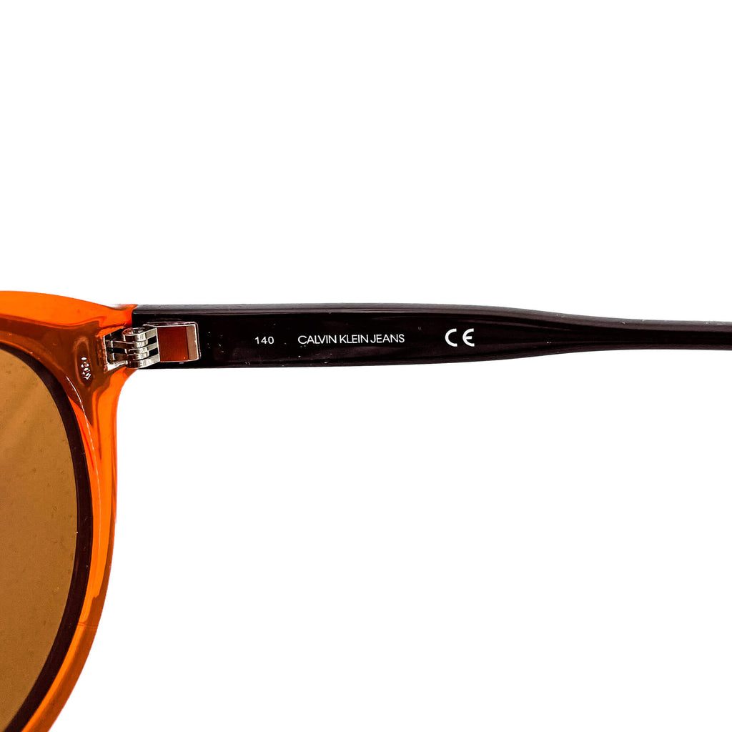 Round Shaped Sunglasses in Orange and Brown