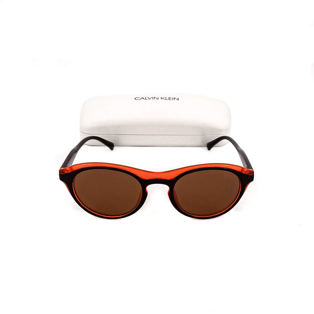 Round Shaped Sunglasses in Orange and Brown