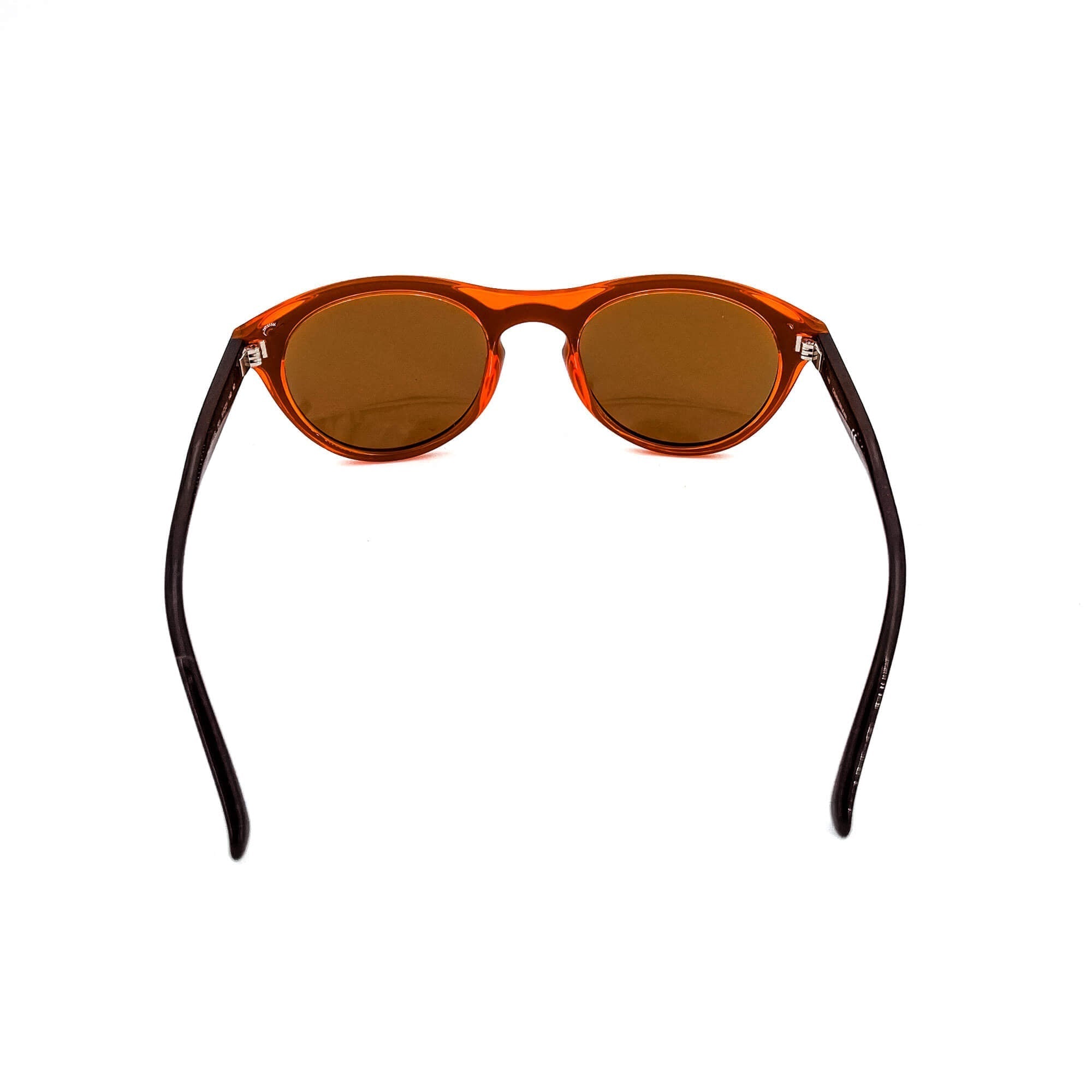 Round Shaped Sunglasses in Orange and Brown