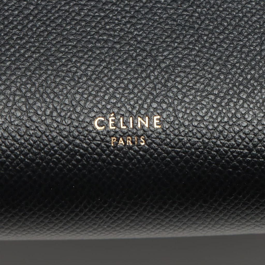 Belt Bag Mini Grained Leather Black Bag