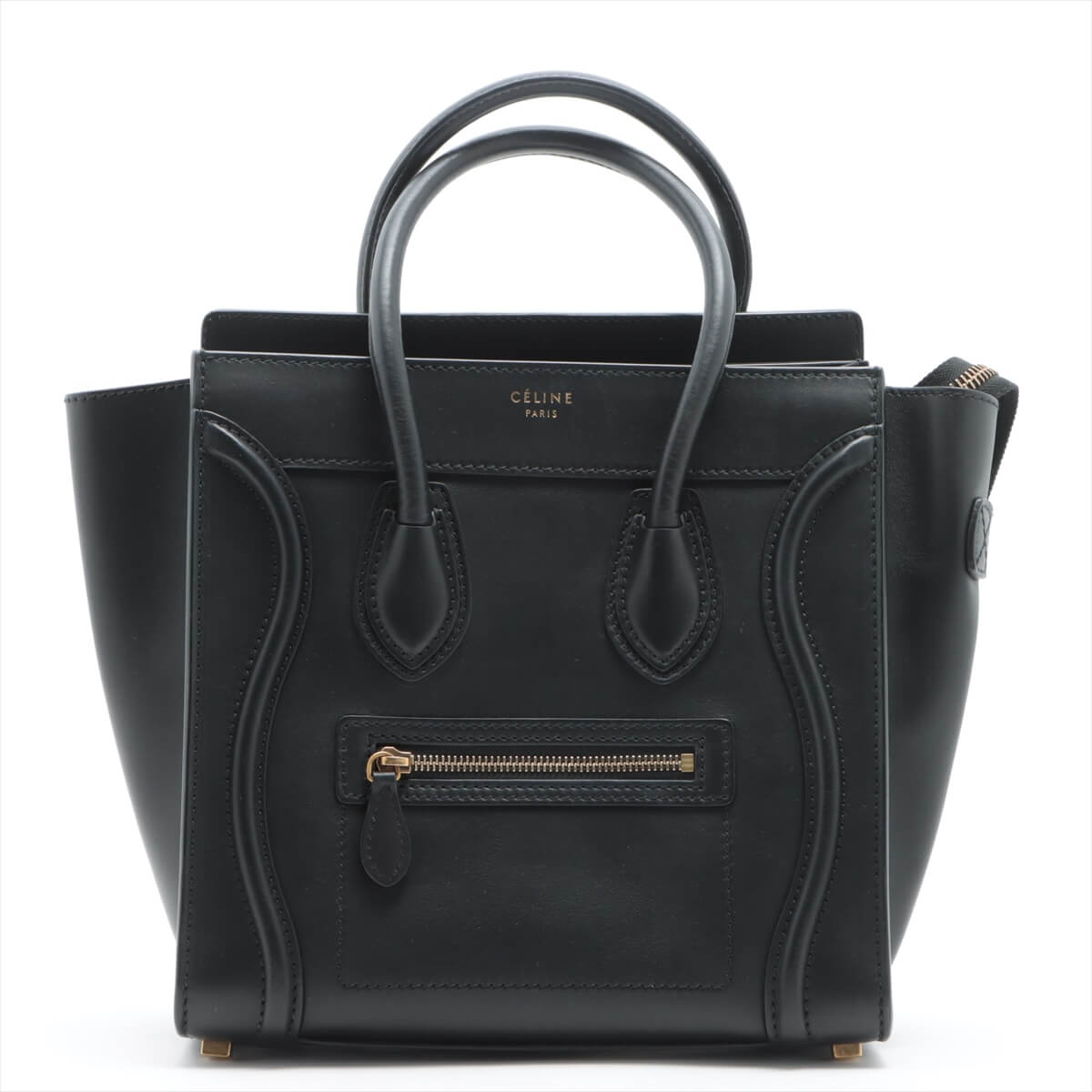 CÃƒÆ’Ã‚Â©line Luggage Micro Shopper Leather Black