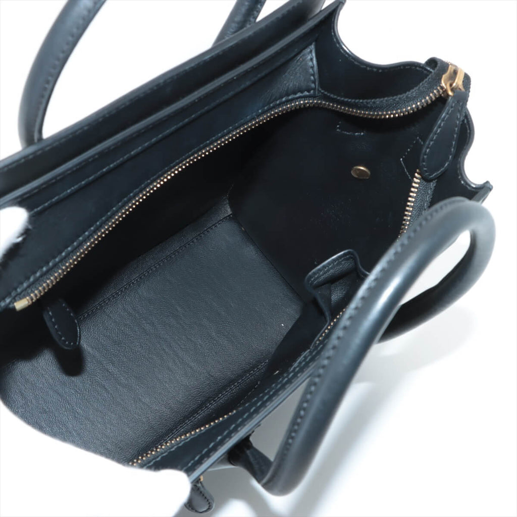 CÃƒÆ’Ã‚Â©line Luggage Micro Shopper Leather Black