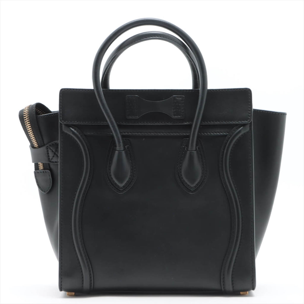 CÃƒÆ’Ã‚Â©line Luggage Micro Shopper Leather Black