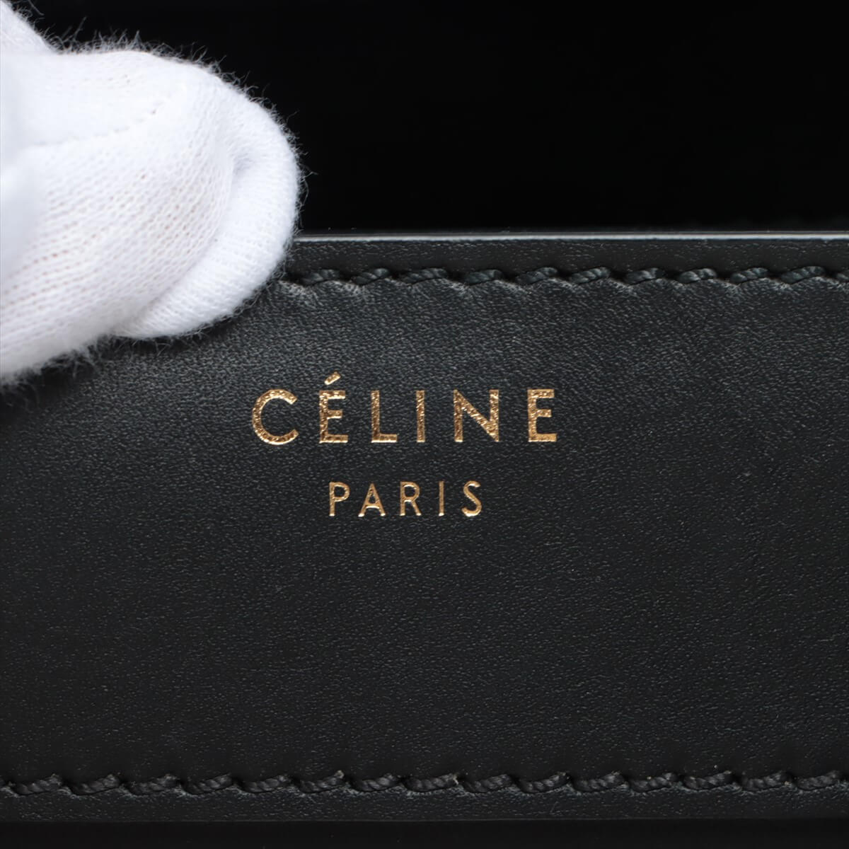 CÃƒÆ’Ã‚Â©line Luggage Micro Shopper Leather Black
