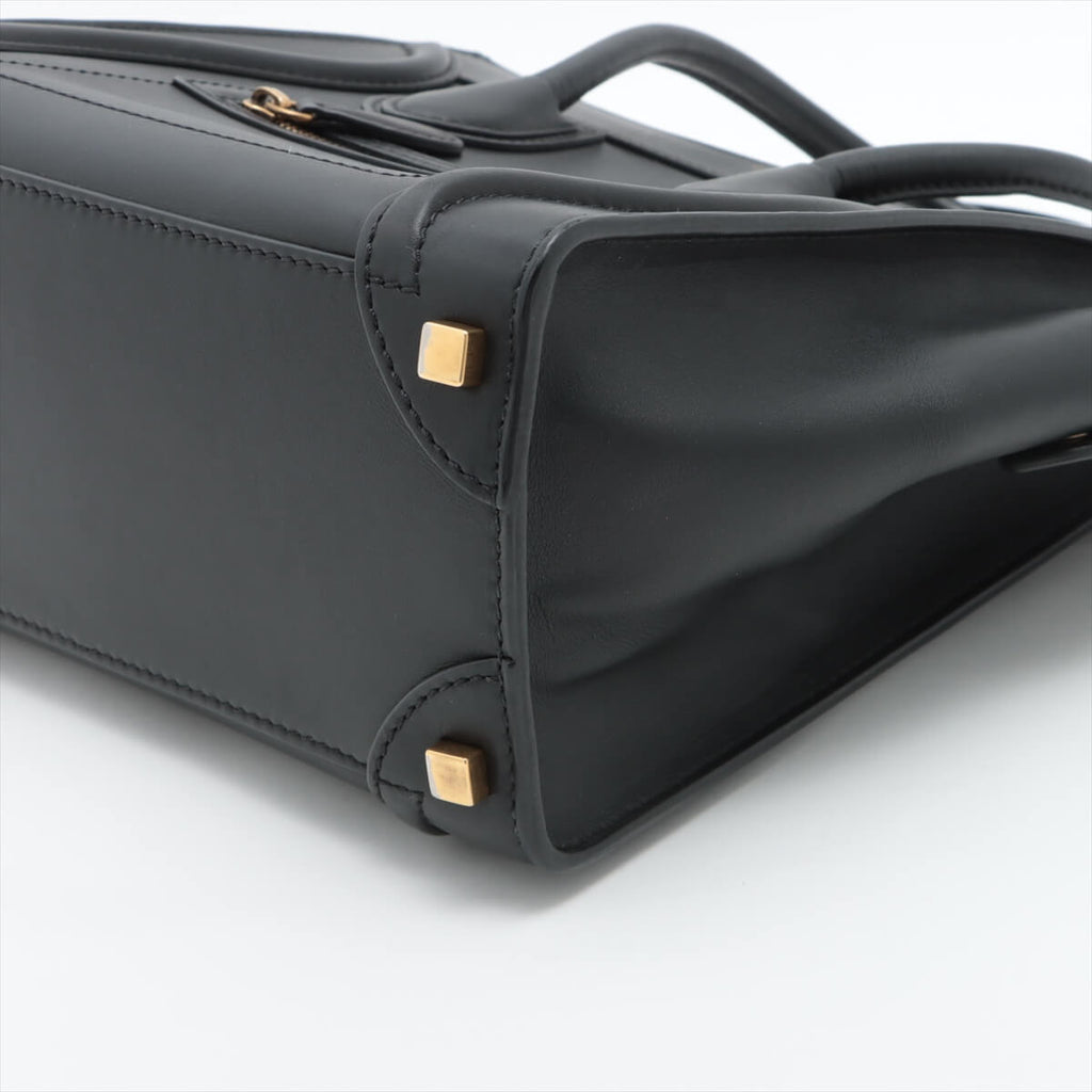 CÃƒÆ’Ã‚Â©line Luggage Micro Shopper Leather Black