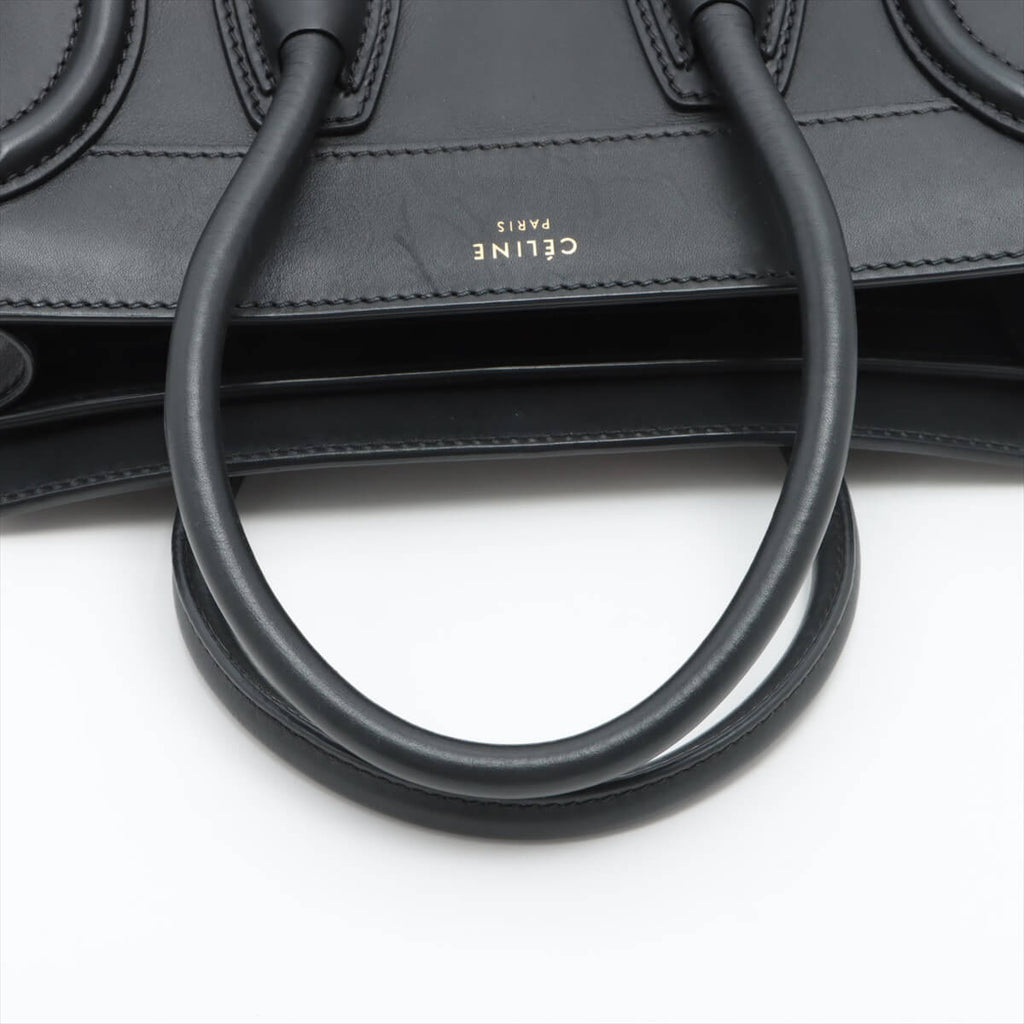 CÃƒÆ’Ã‚Â©line Luggage Micro Shopper Leather Black