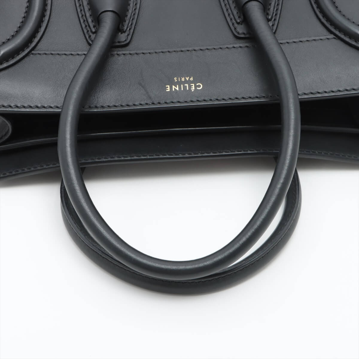 CÃƒÆ’Ã‚Â©line Luggage Micro Shopper Leather Black