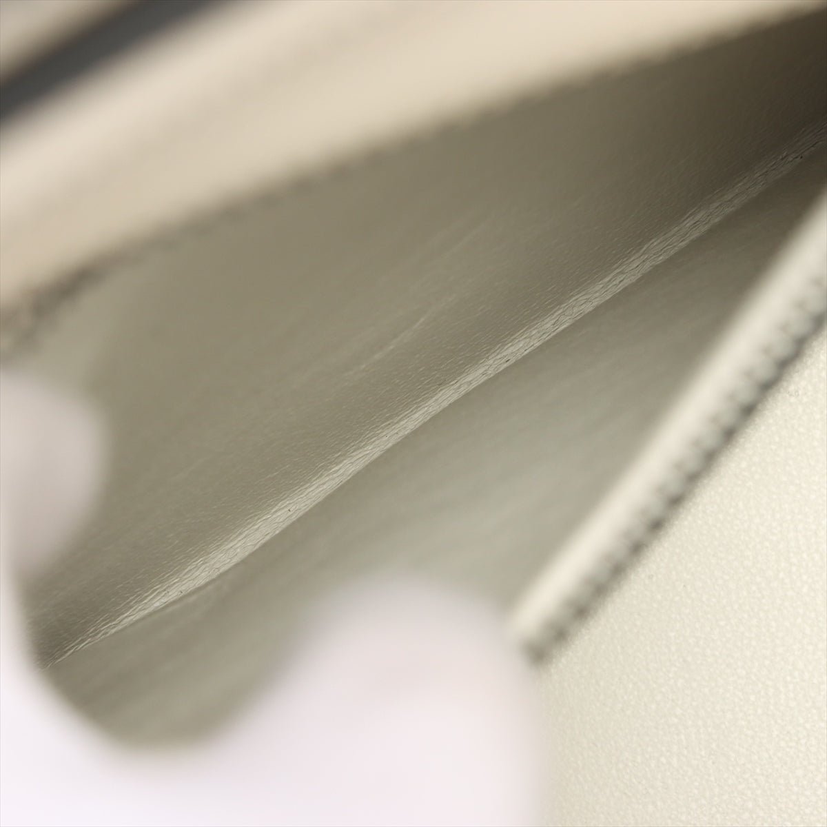 Luggage Micro Shopper Leather White