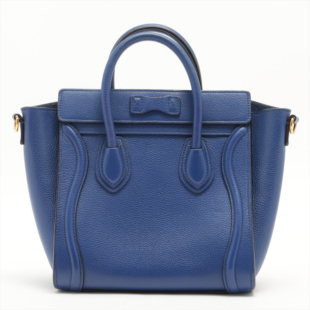 Luggage Nano Shopper Leather Blue