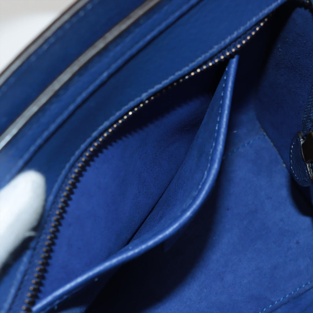 Luggage Nano Shopper Leather Blue