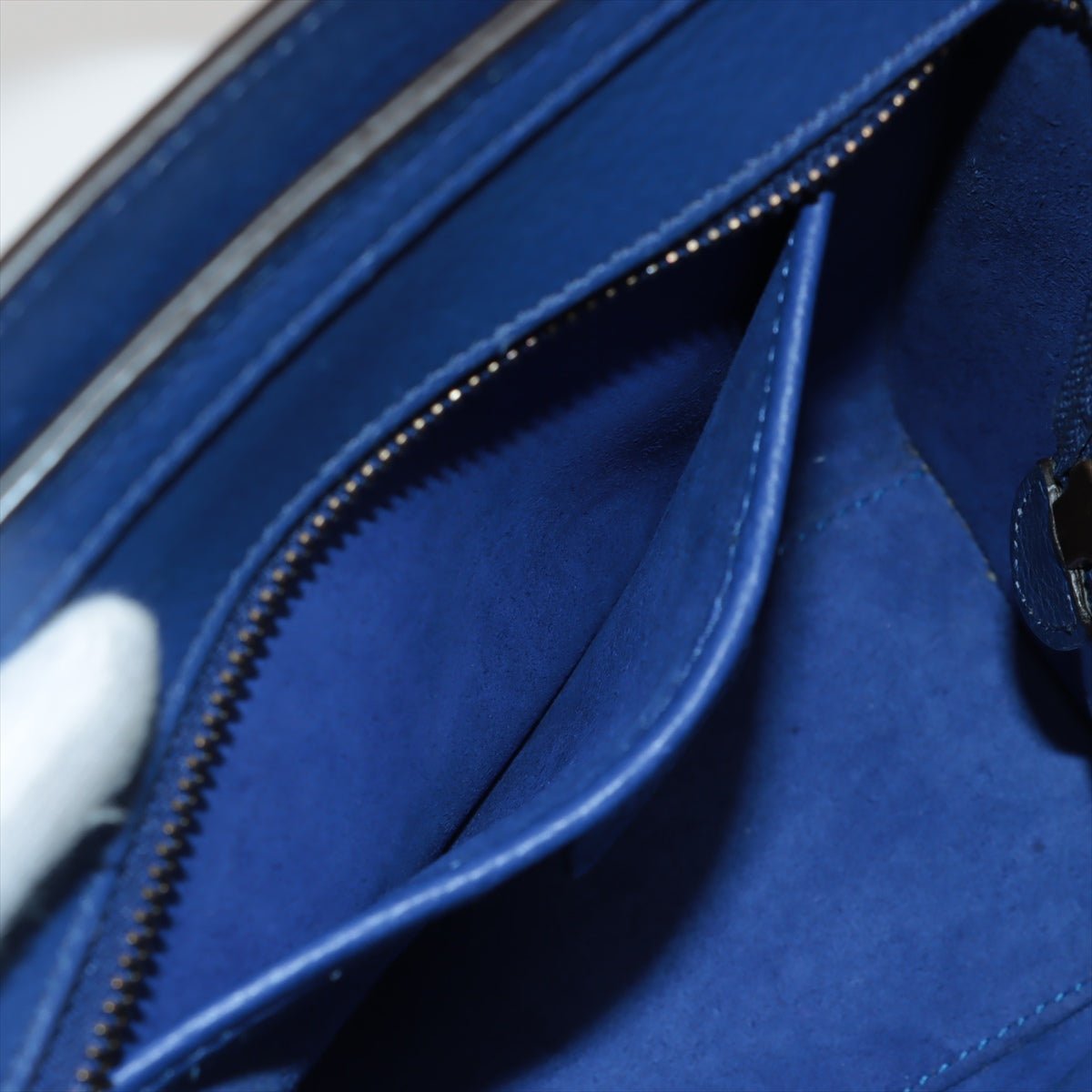 Luggage Nano Shopper Leather Blue