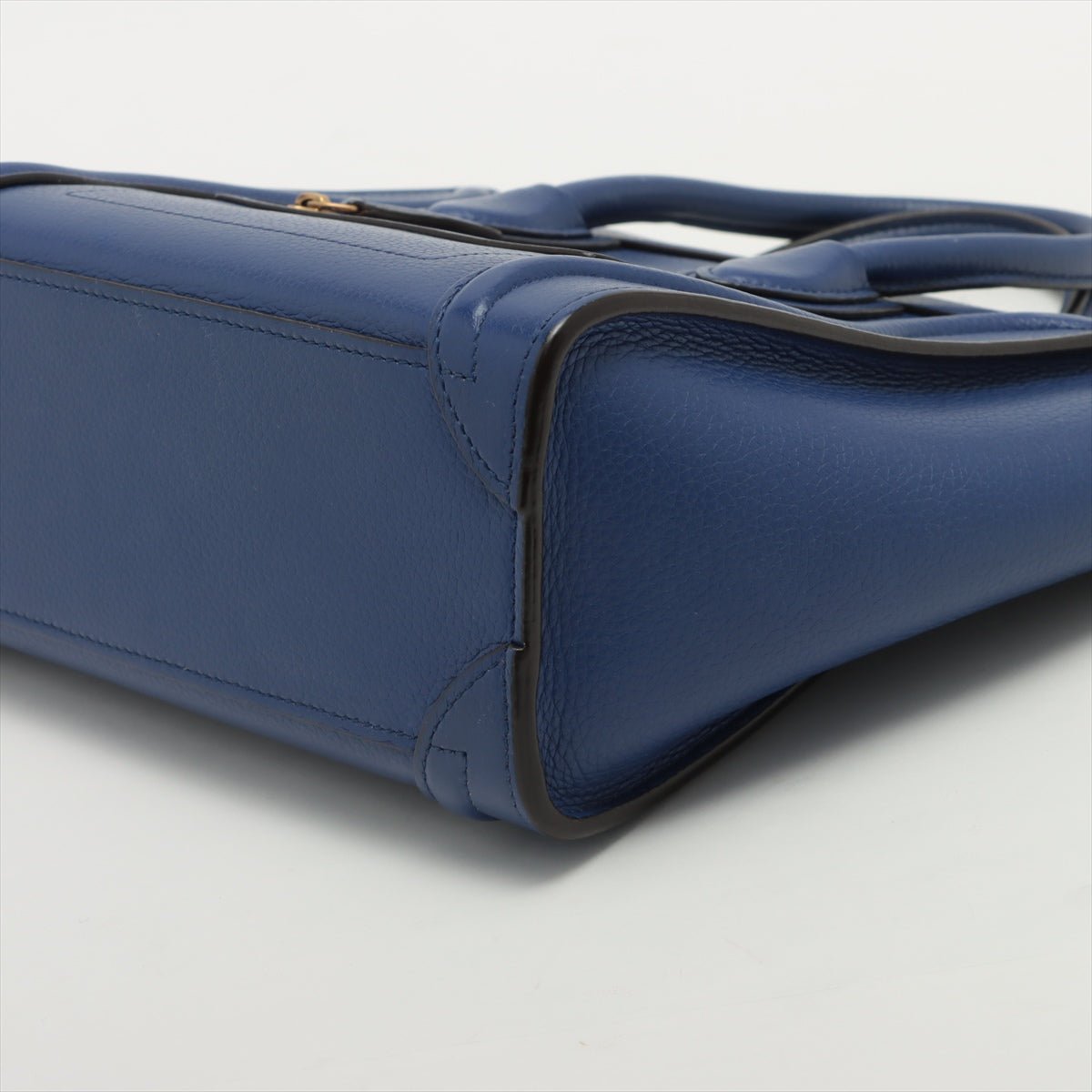 Luggage Nano Shopper Leather Blue