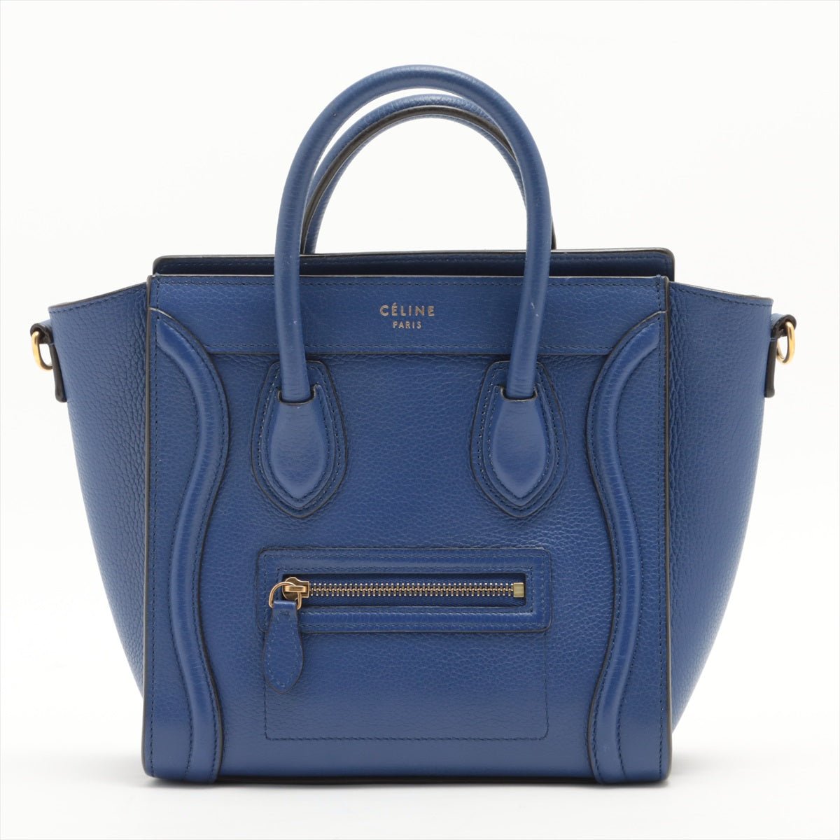 Luggage Nano Shopper Leather Blue