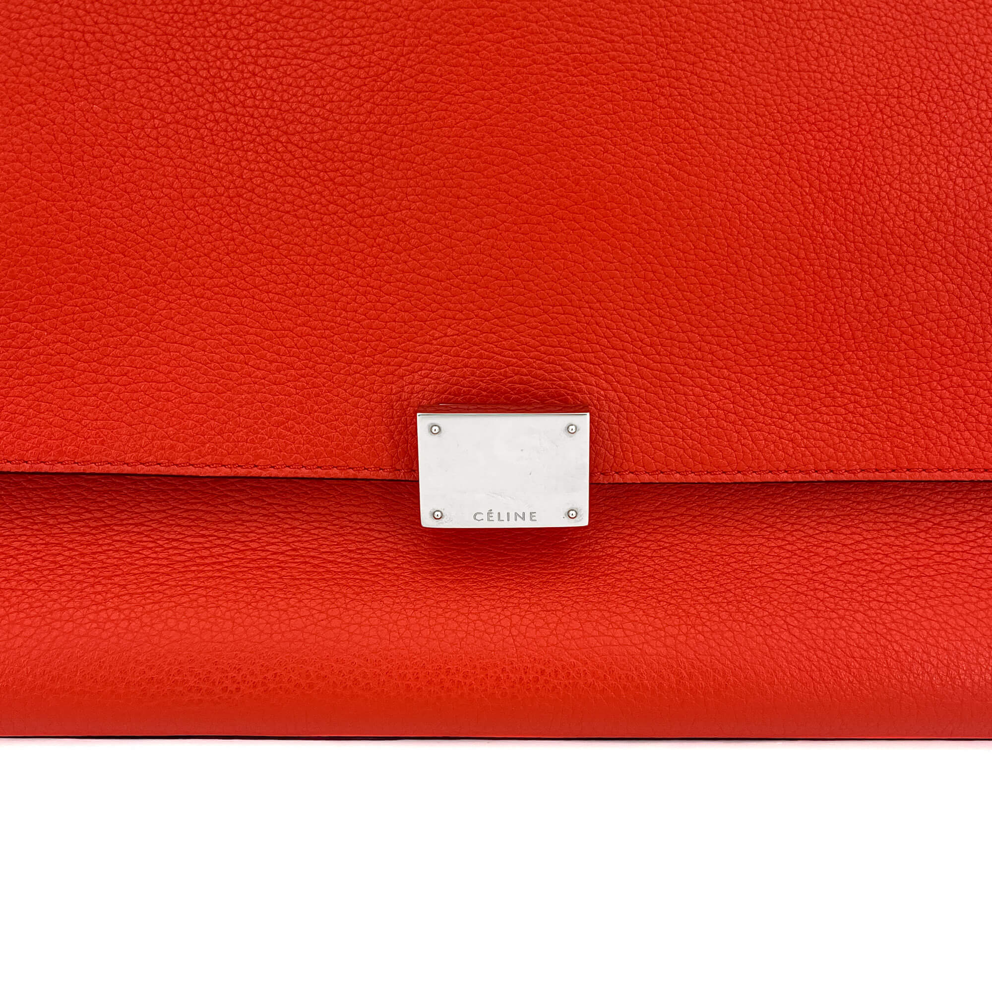 Trapeze Medium Leather Red Bag