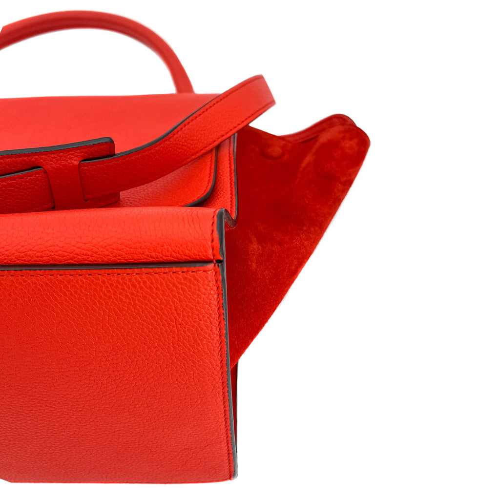 Trapeze Medium Leather Red Bag