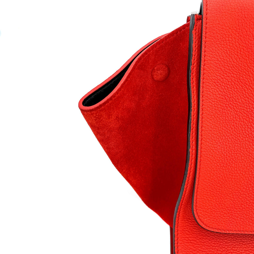 Trapeze Medium Leather Red Bag