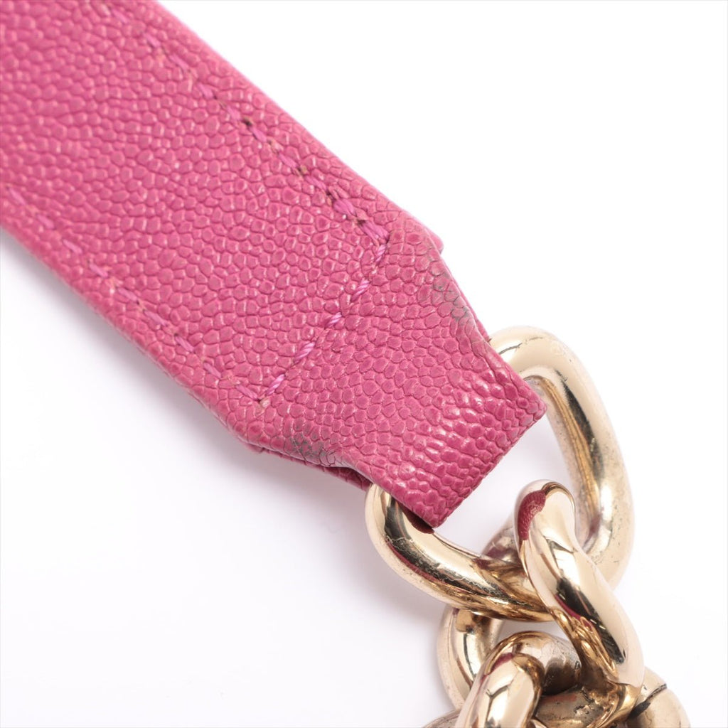 Boy Caviarskin Chain Pink Gold Metal