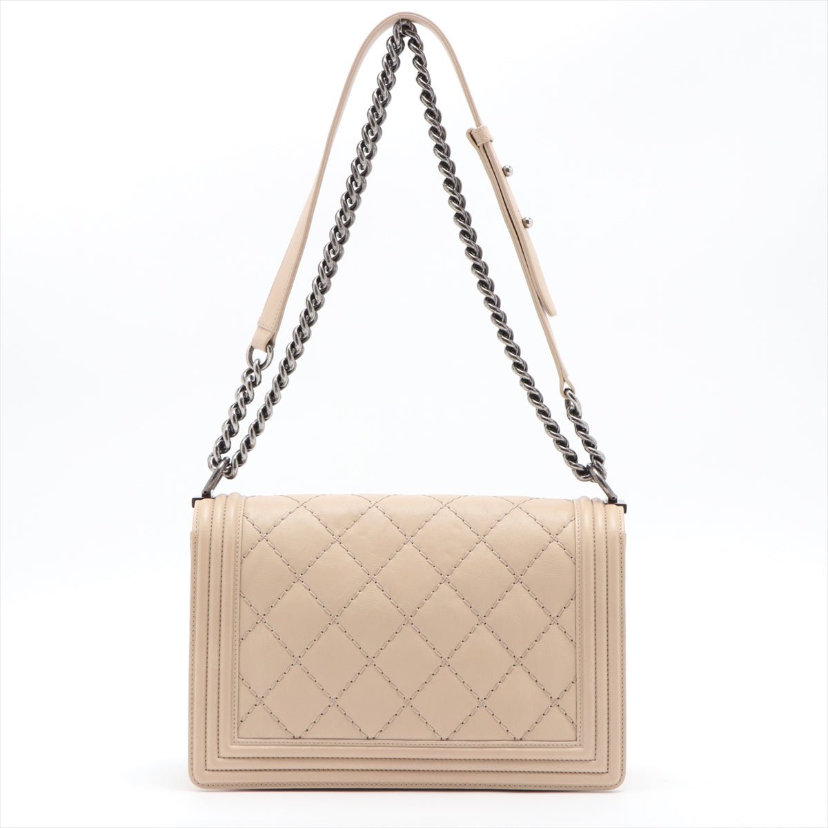Boy in Beige Leather Ruthenium