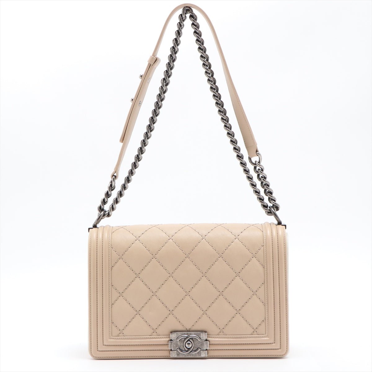 Boy in Beige Leather Ruthenium