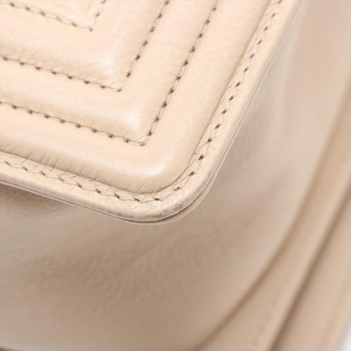 Boy in Beige Leather Ruthenium