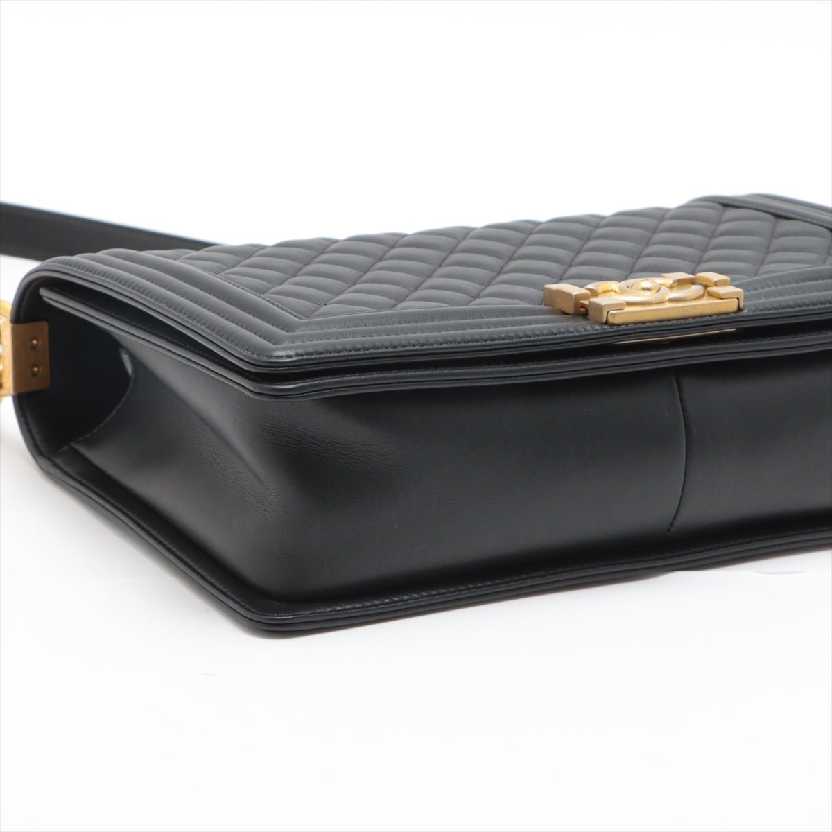 Boy Leather Chain Black Gold Metal