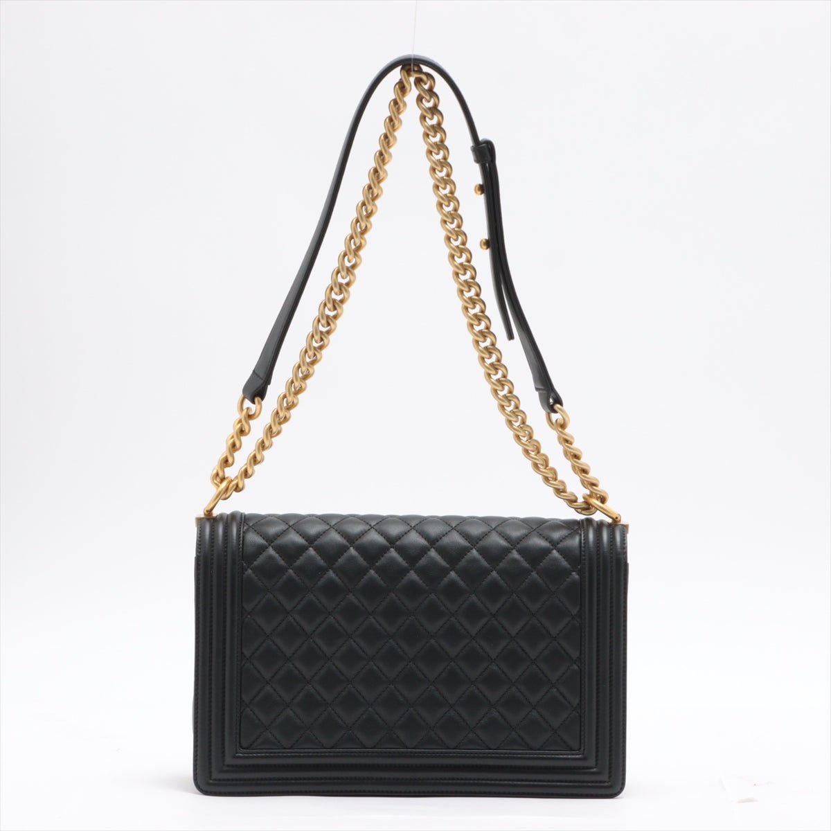 Boy Leather Chain Black Gold Metal
