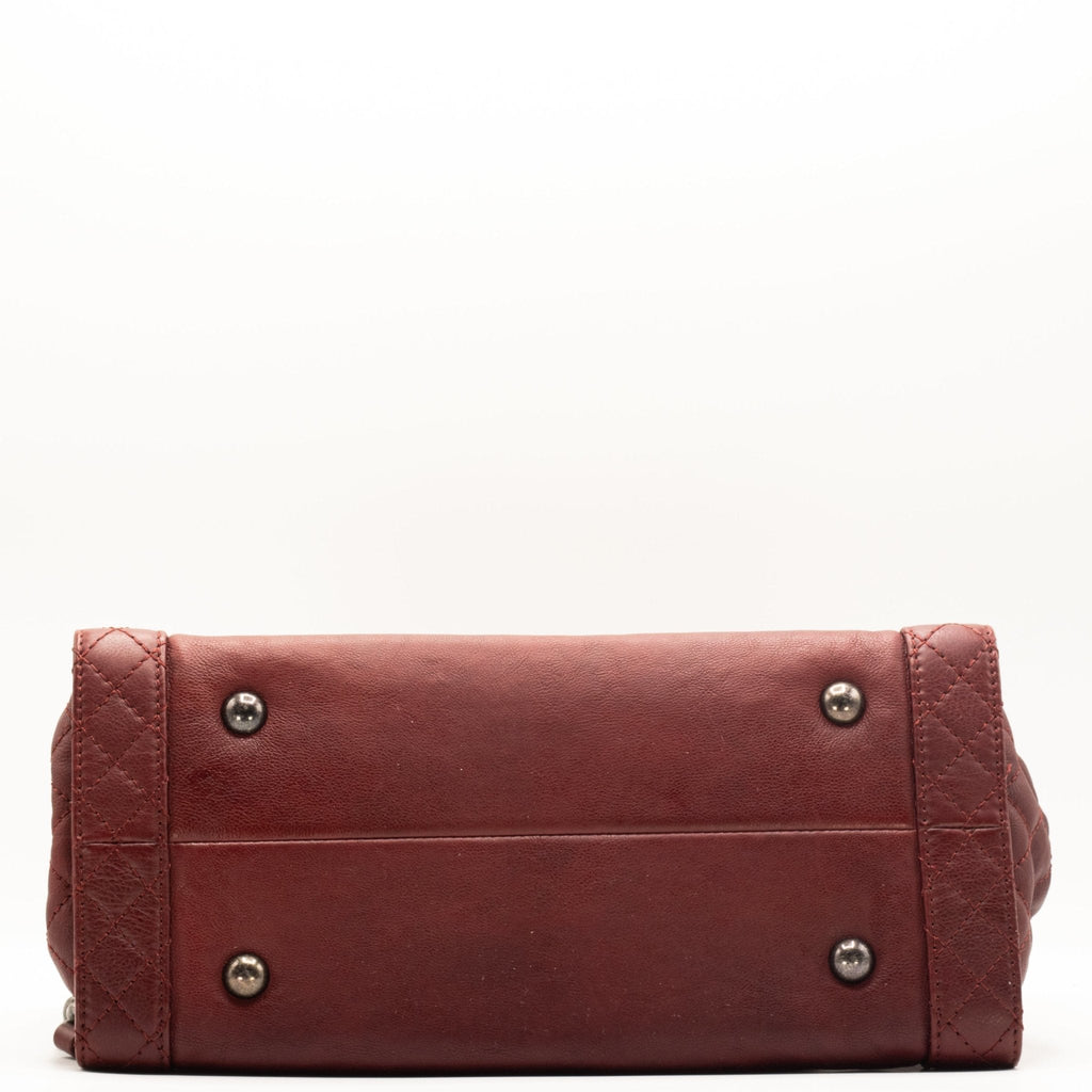 Boy Reverso Shopping Tote Burgundy Calfskin