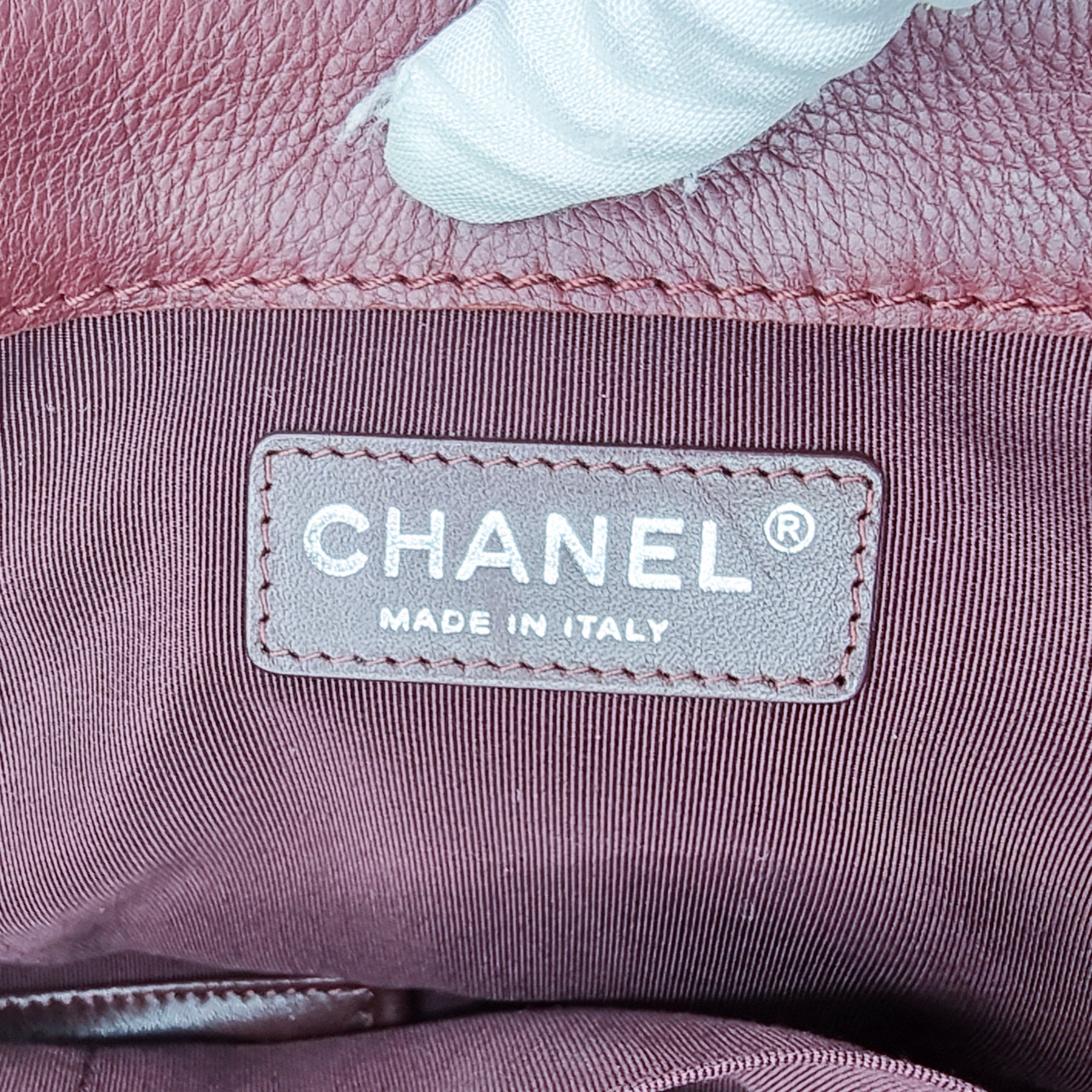 Boy Reverso Shopping Tote Burgundy Calfskin
