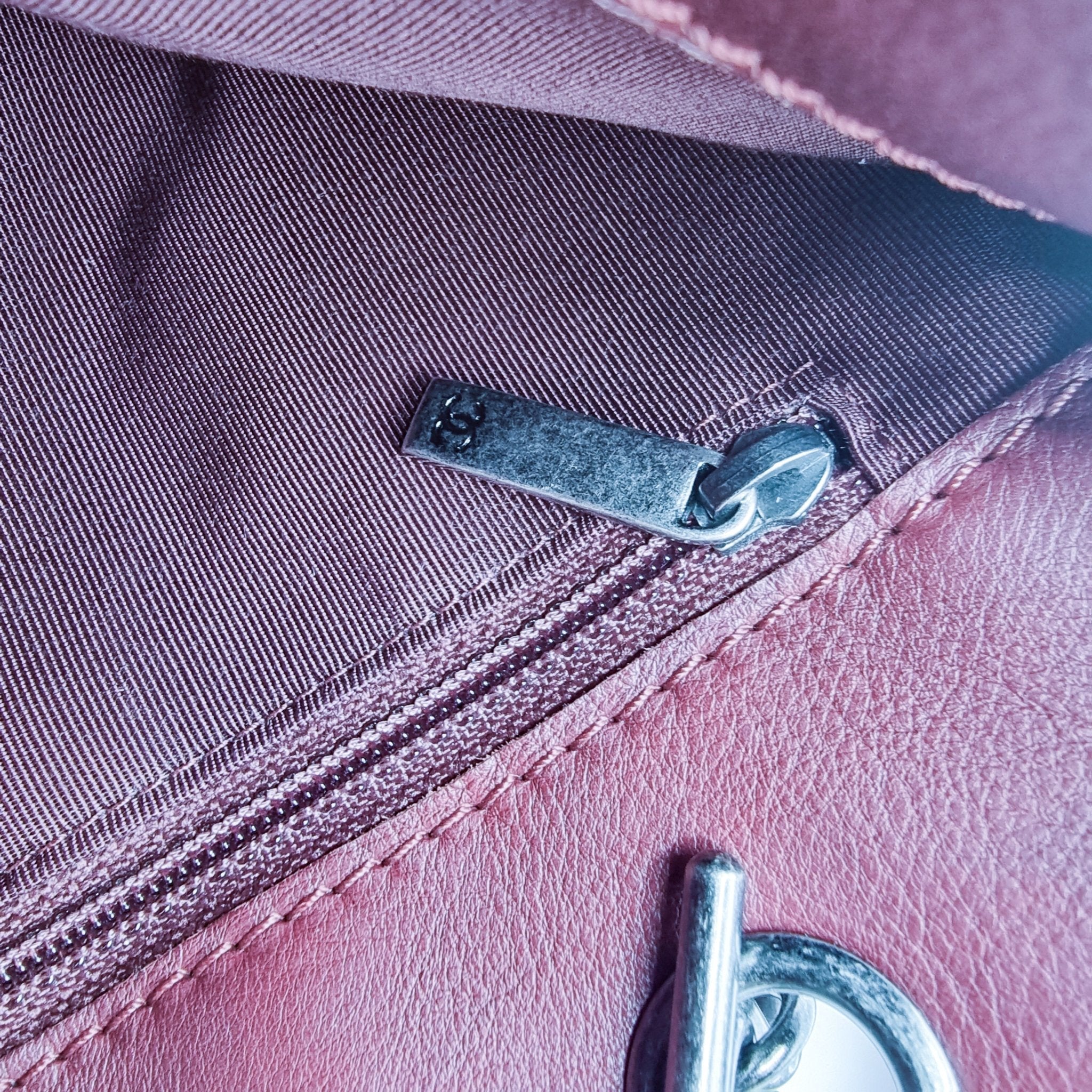 Boy Reverso Shopping Tote Burgundy Calfskin