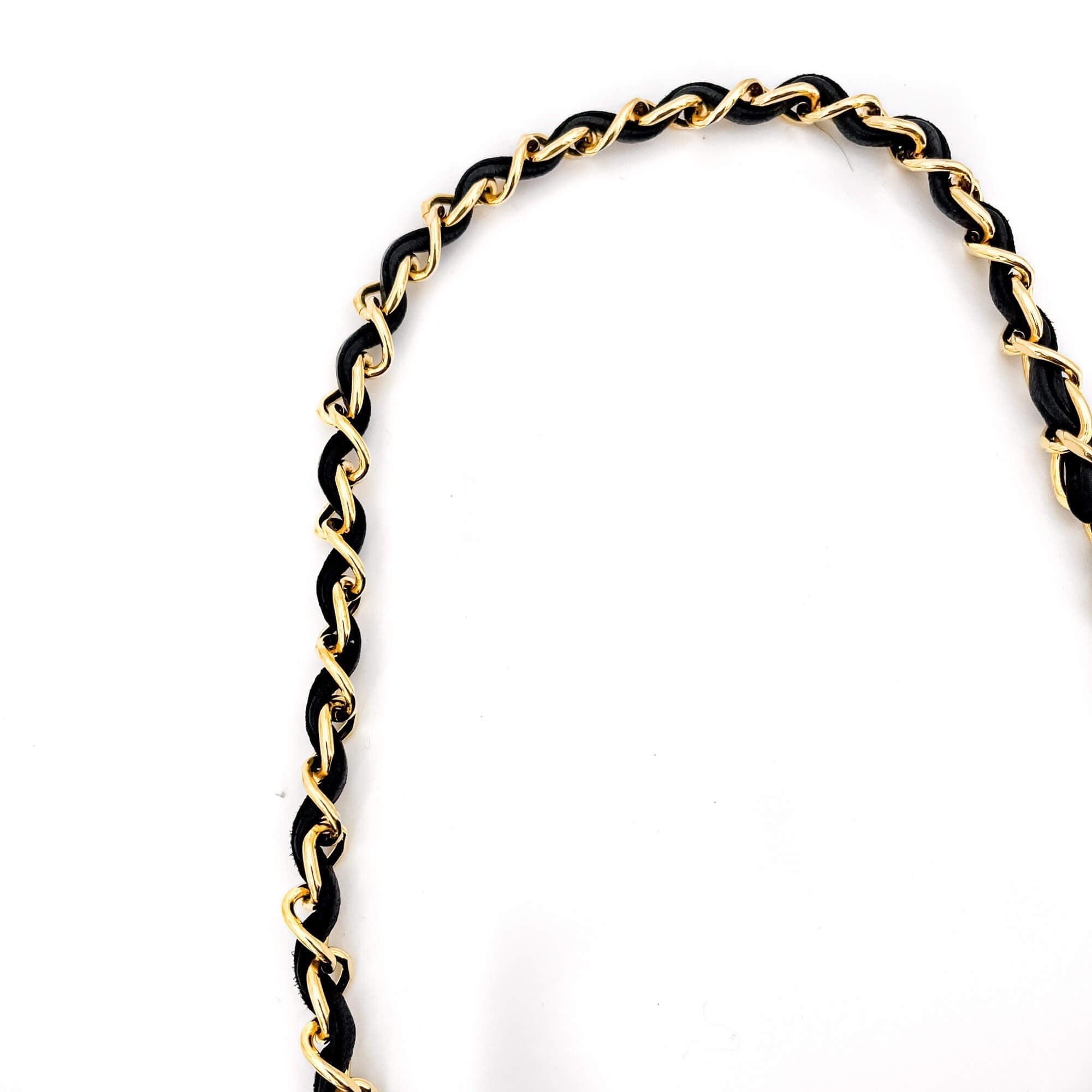 Classic Double Flap Chain Bag Black Leather Medium