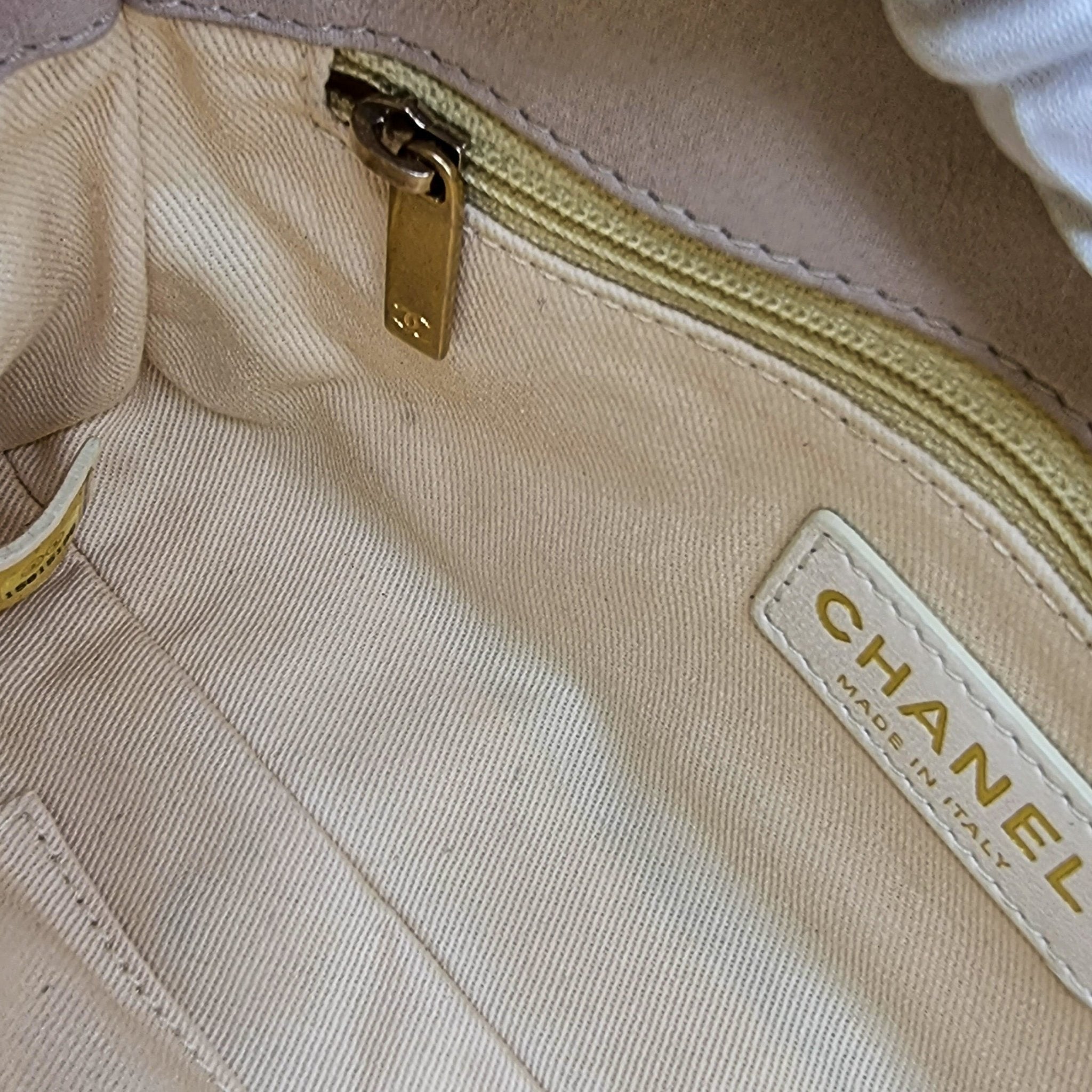 Classic Flap White Lambskin Leather