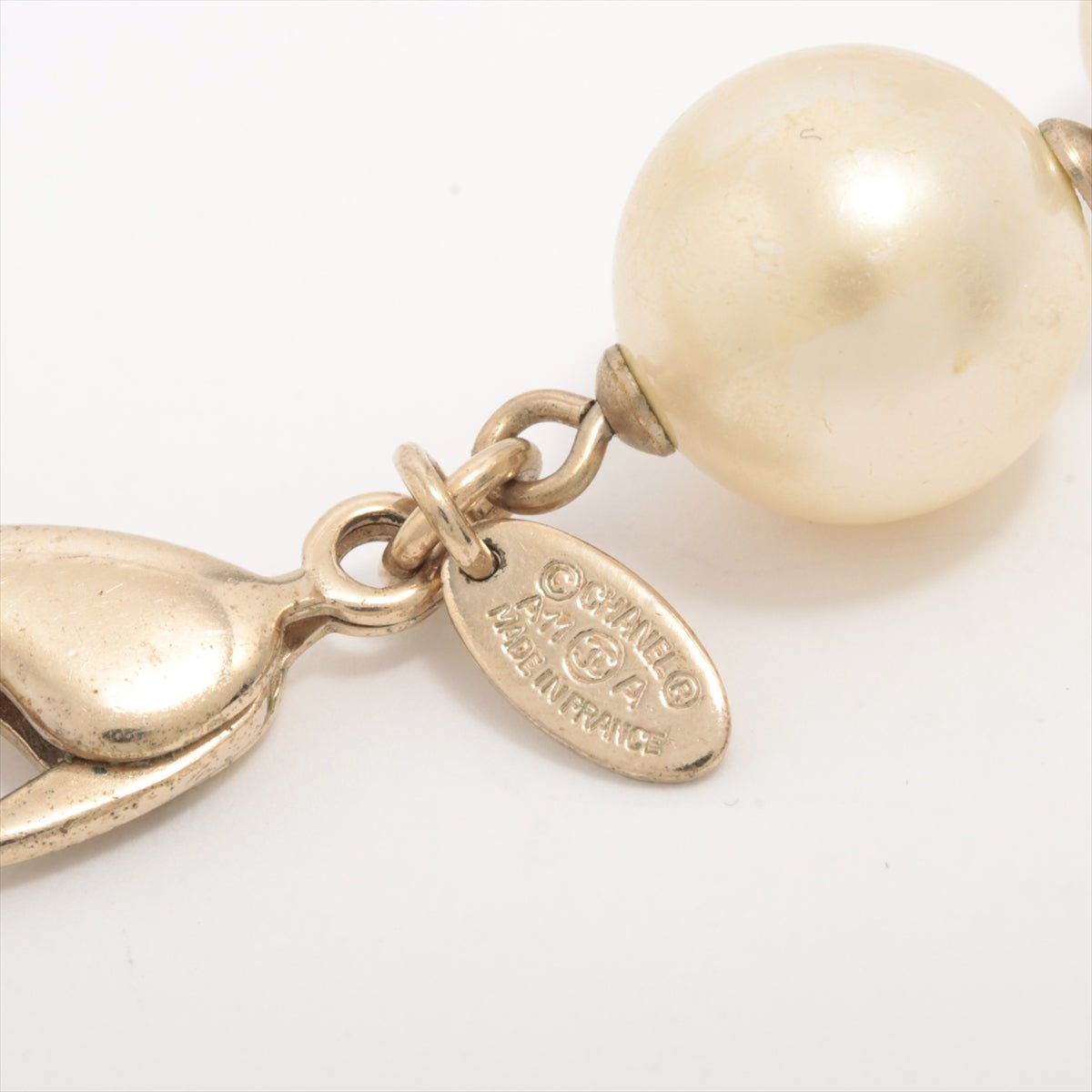 Coco Long Necklace Faux Oversized White Pearls