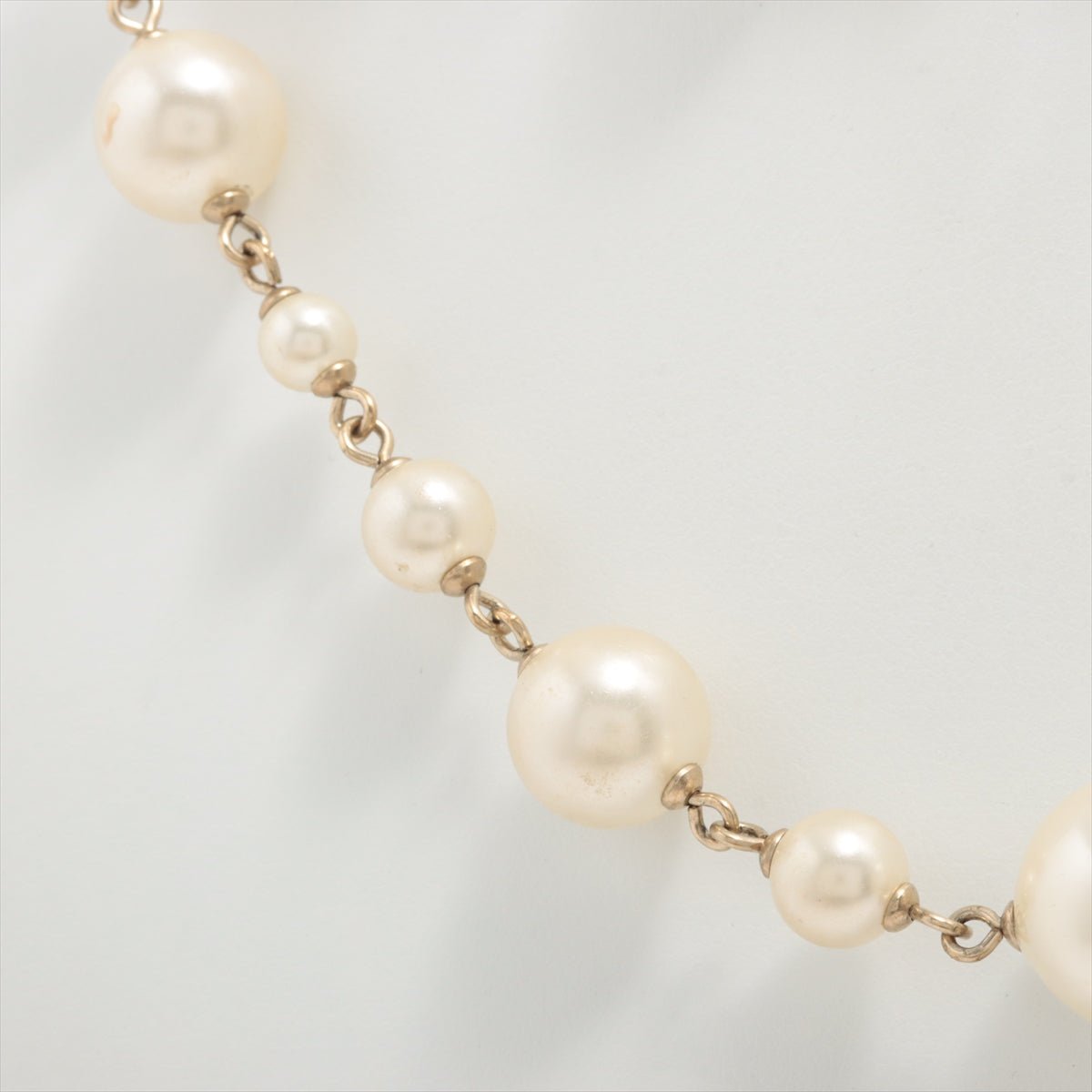 Coco Long Necklace Faux Oversized White Pearls