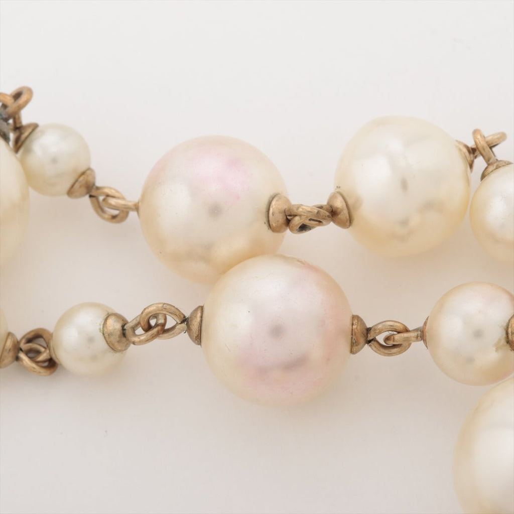 Coco Long Necklace Faux Oversized White Pearls