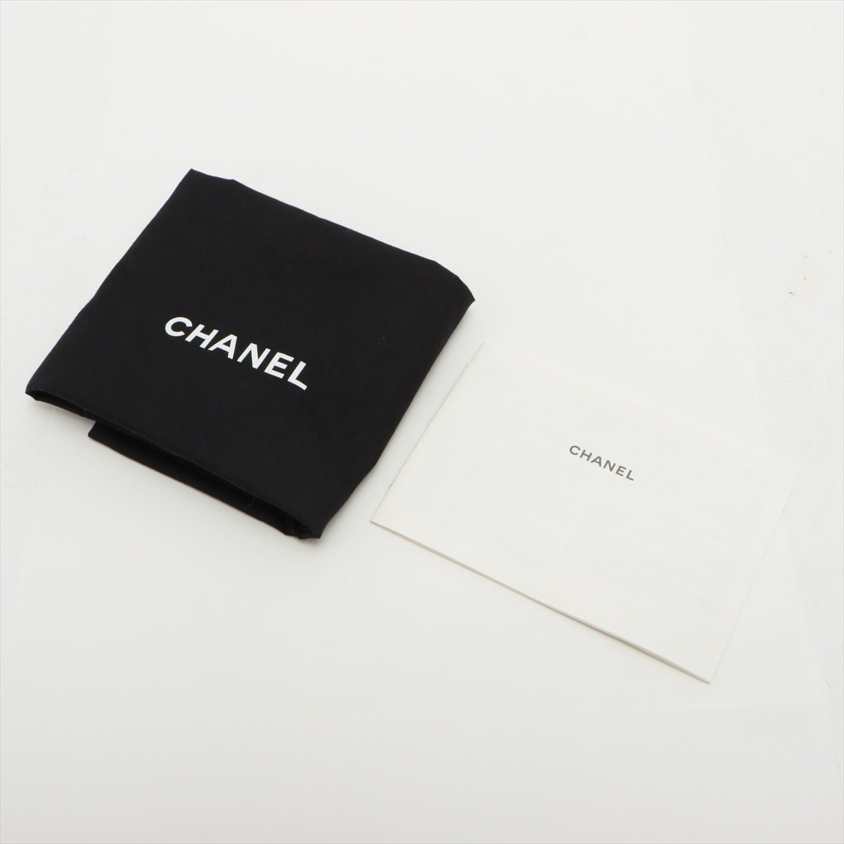 Deauville Canvas & Leather Chain Bag 2-way Black Gold Champagne Hardware