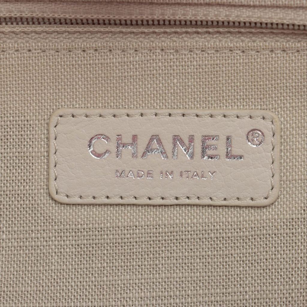 Deauville MM Canvas & Leather 2way Pink Silver