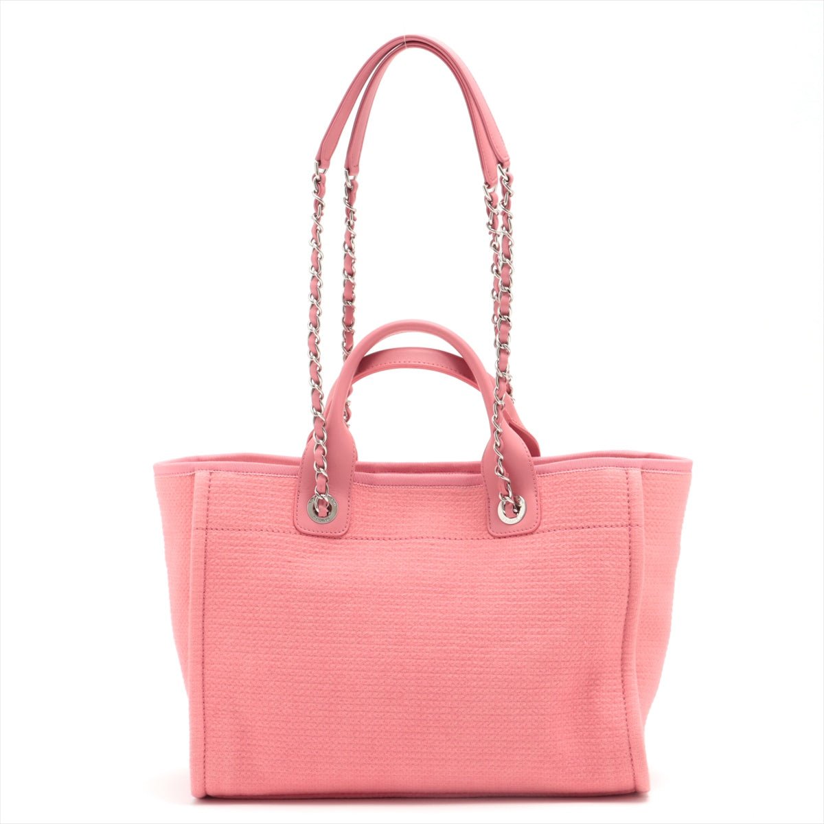 Deauville MM Canvas & Leather 2way Pink Silver