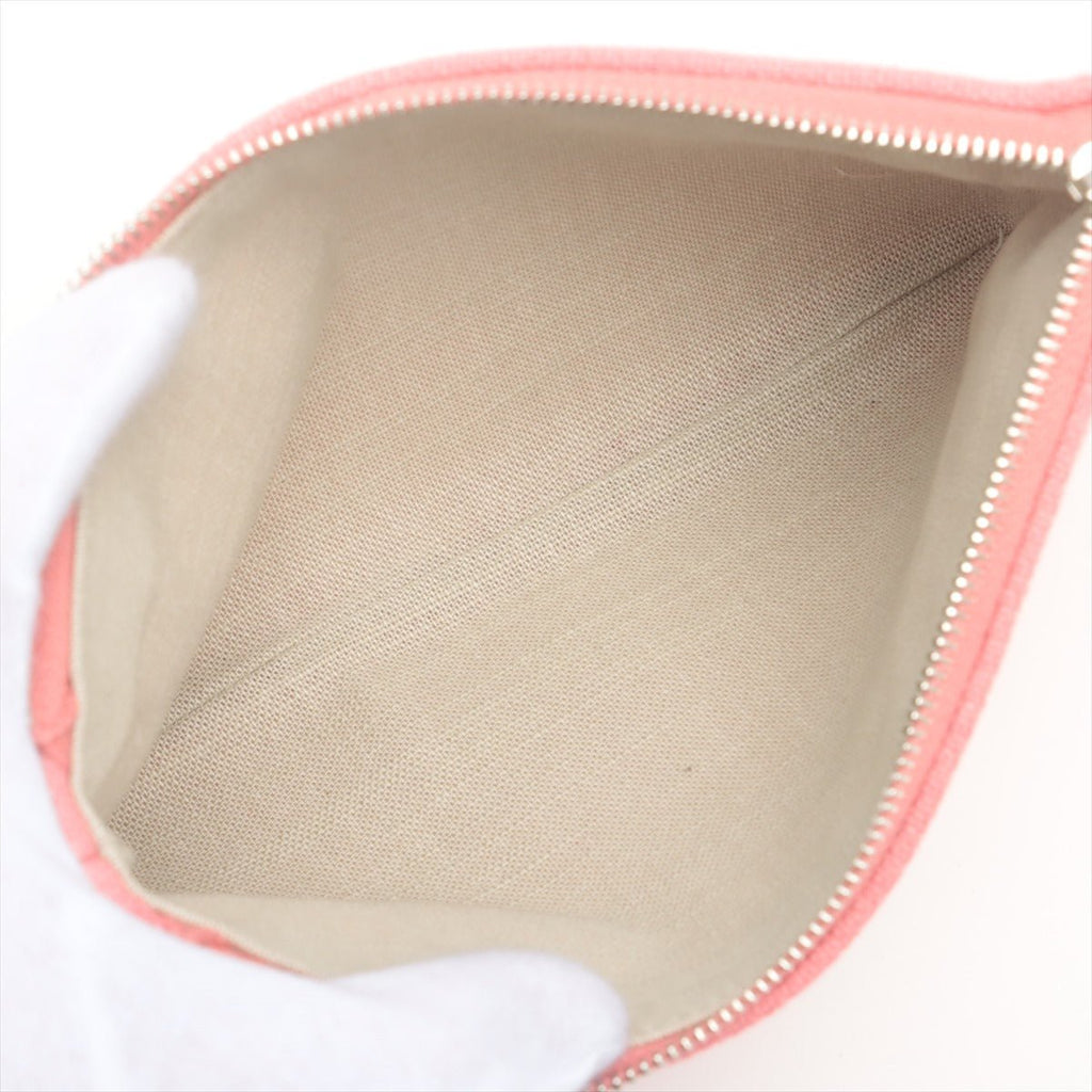 Deauville MM Canvas & Leather 2way Pink Silver