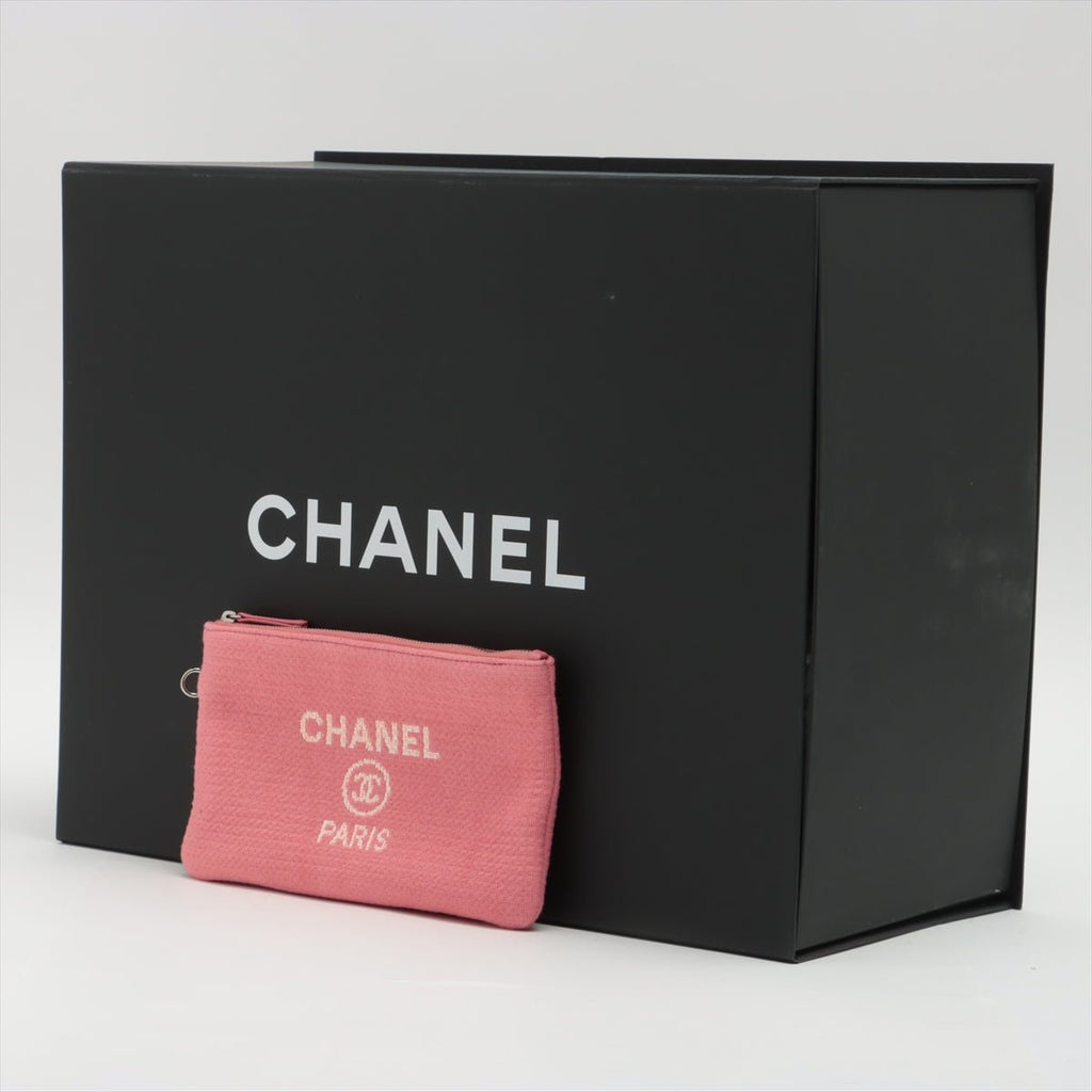 Deauville MM Canvas & Leather 2way Pink Silver