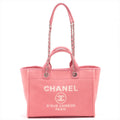 Deauville MM Canvas & Leather 2way Pink Silver