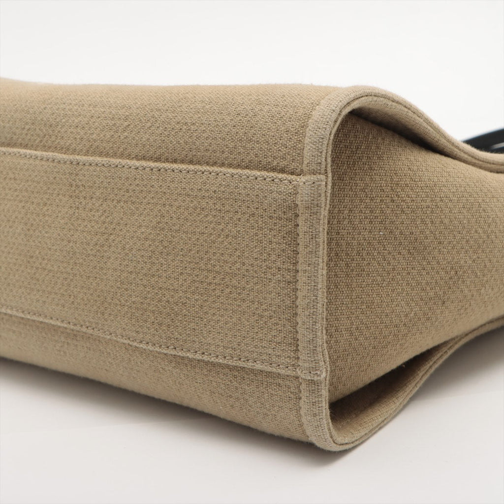Deauville MM Canvas & Leather Beige Silver