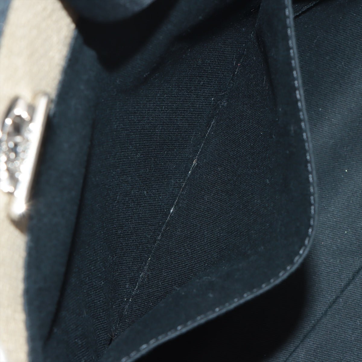 Deauville MM Canvas & Leather Beige Silver