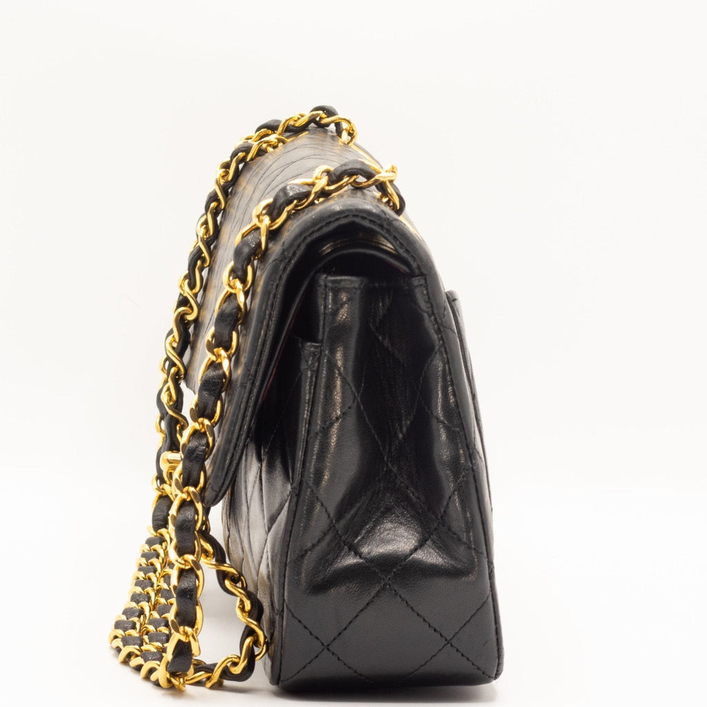 Double Flap 1989-1991 Black Lambskin Small