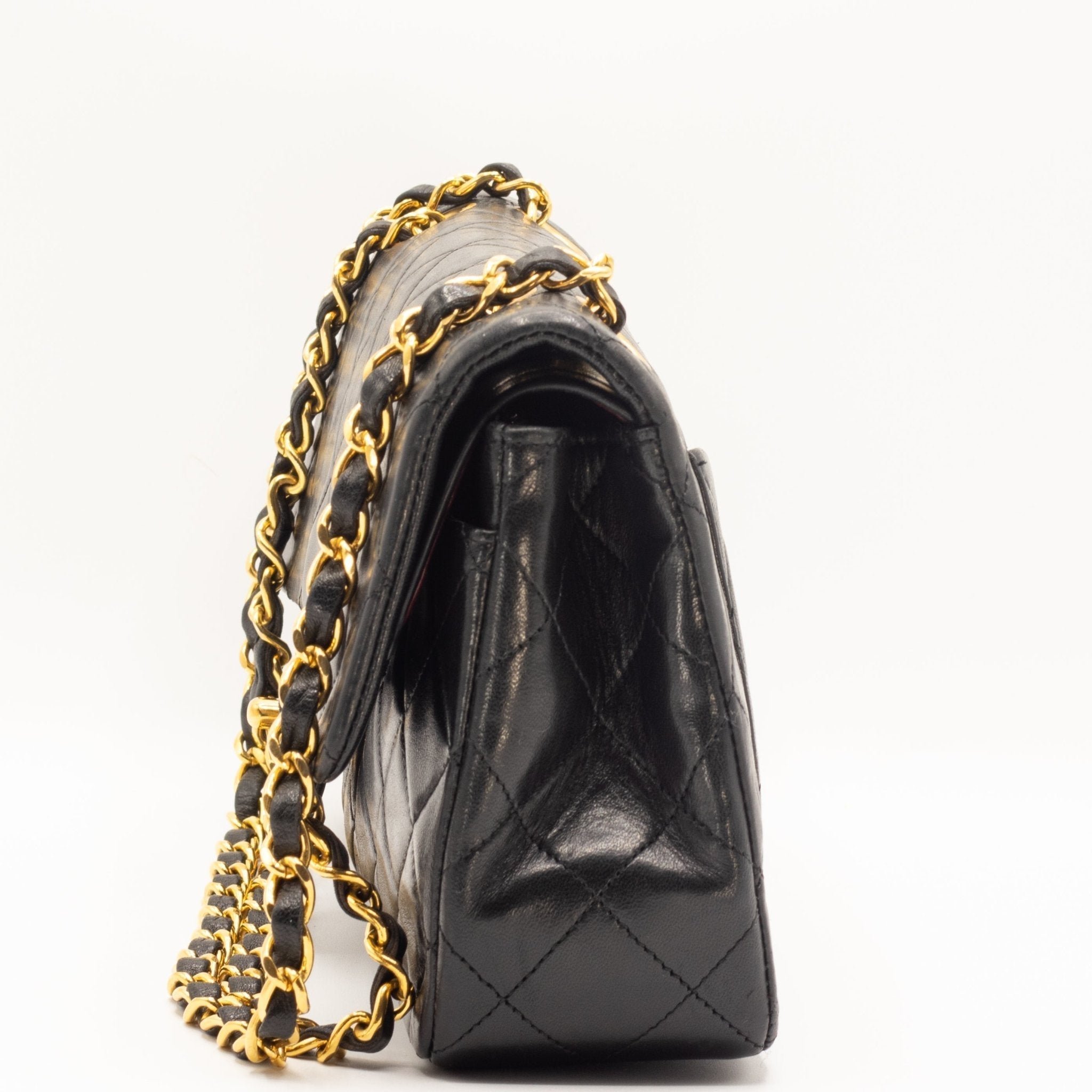 Double Flap 1989-1991 Black Lambskin Small