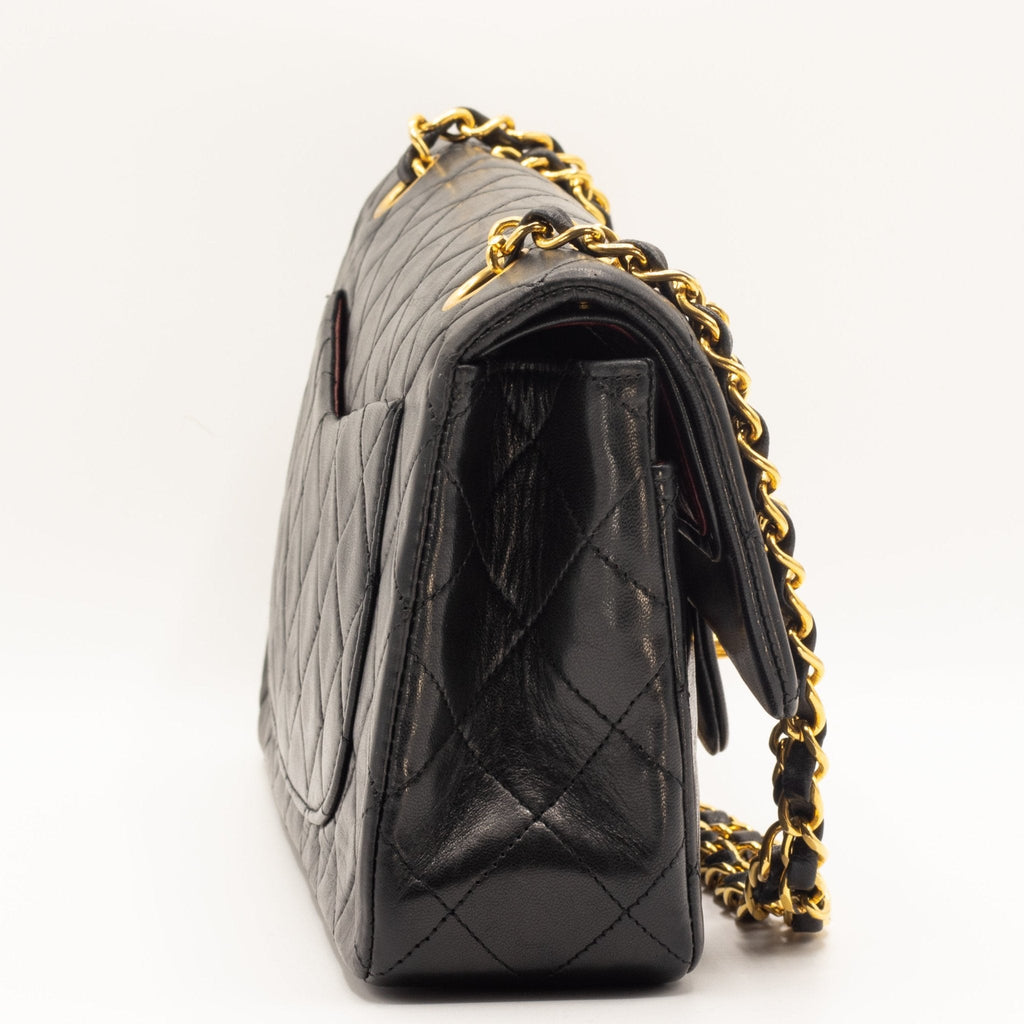 Double Flap 1989-1991 Black Lambskin Small