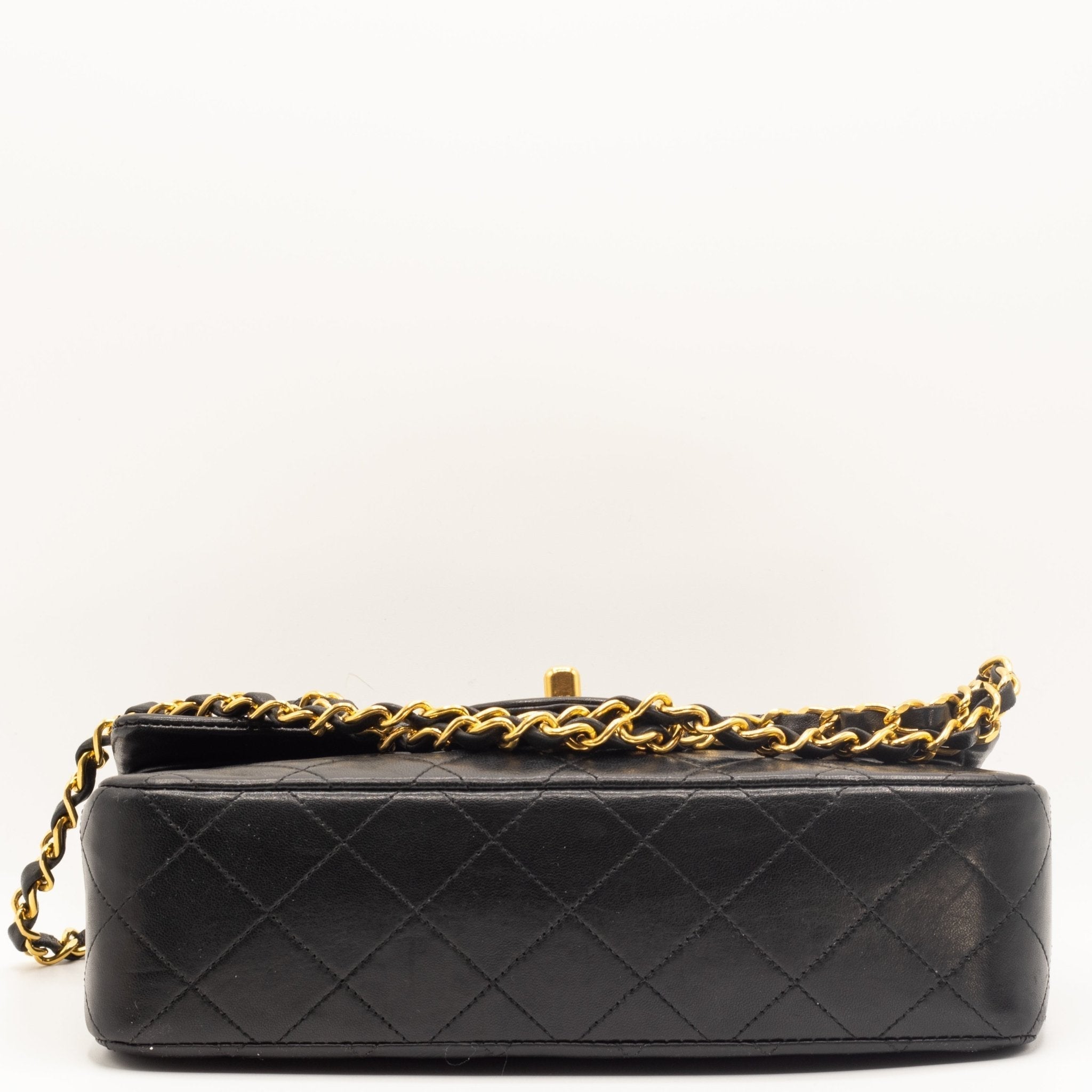Double Flap 1989-1991 Black Lambskin Small