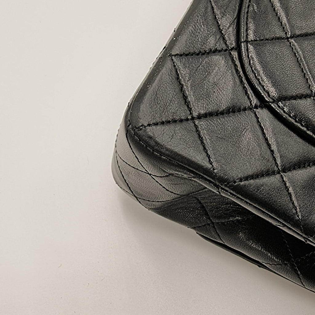 Double Flap 1989-1991 Black Lambskin Small