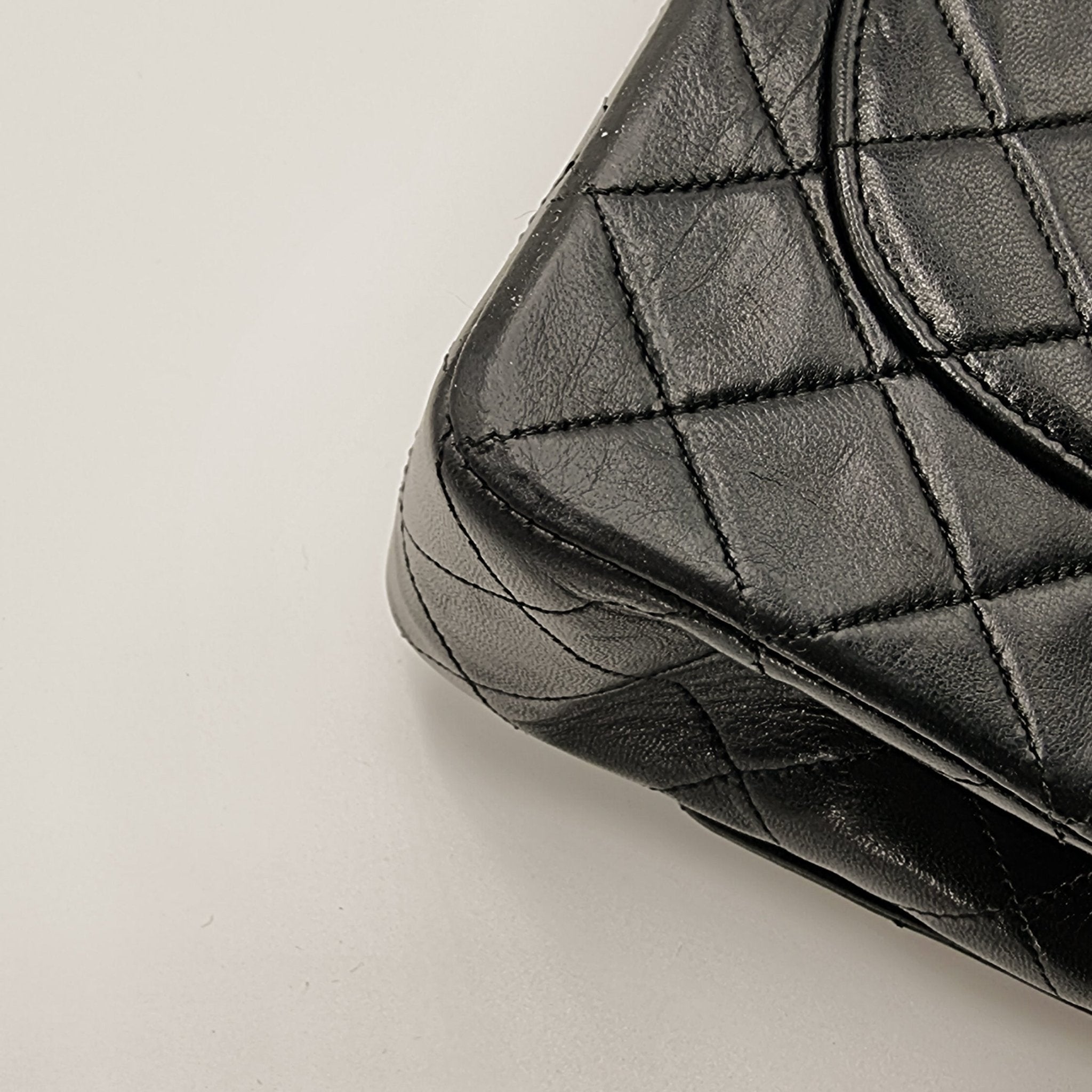 Double Flap 1989-1991 Black Lambskin Small