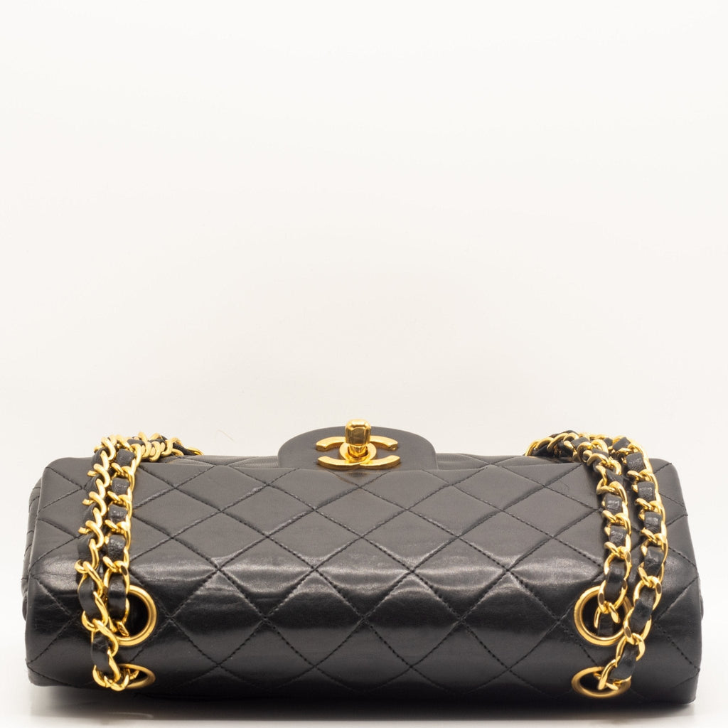 Double Flap 1989-1991 Black Lambskin Small